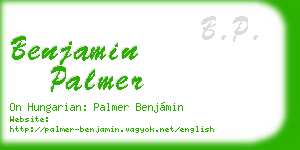 benjamin palmer business card